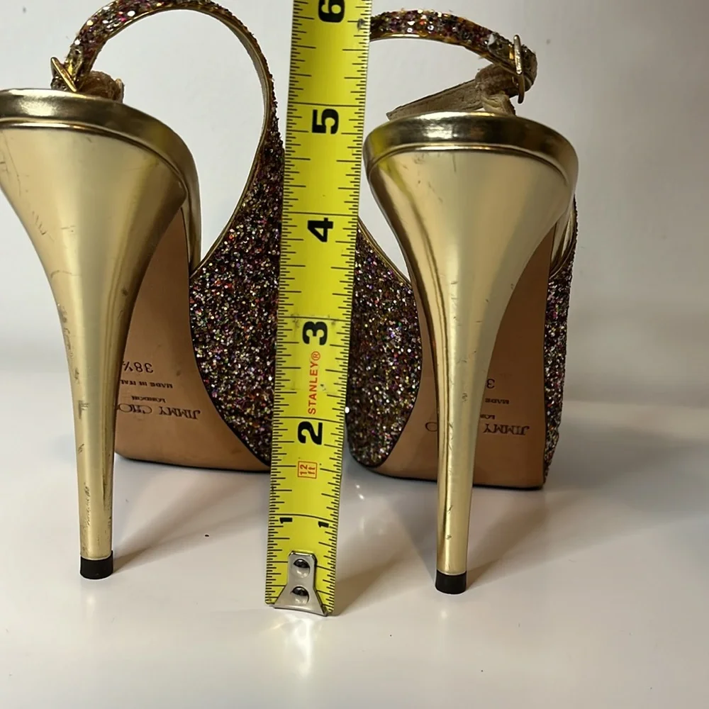 Jimmy Choo platform glitter stilettos‎ size 8.5
